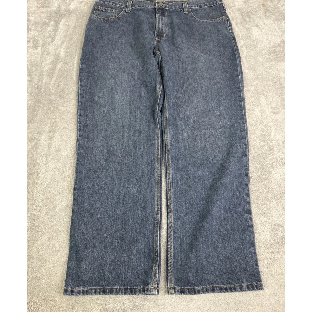 Carhartt Relaxed Fit Straight Jeans Men's Size 38X30 Blue Workwear